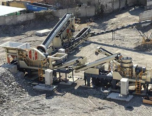 120tph limestone NK mobile crushing line in Russia