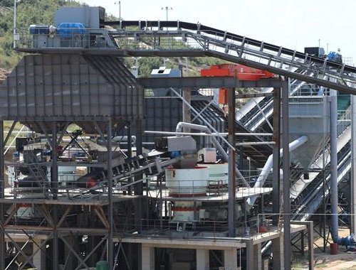 550 tph granite crushing and sand production line